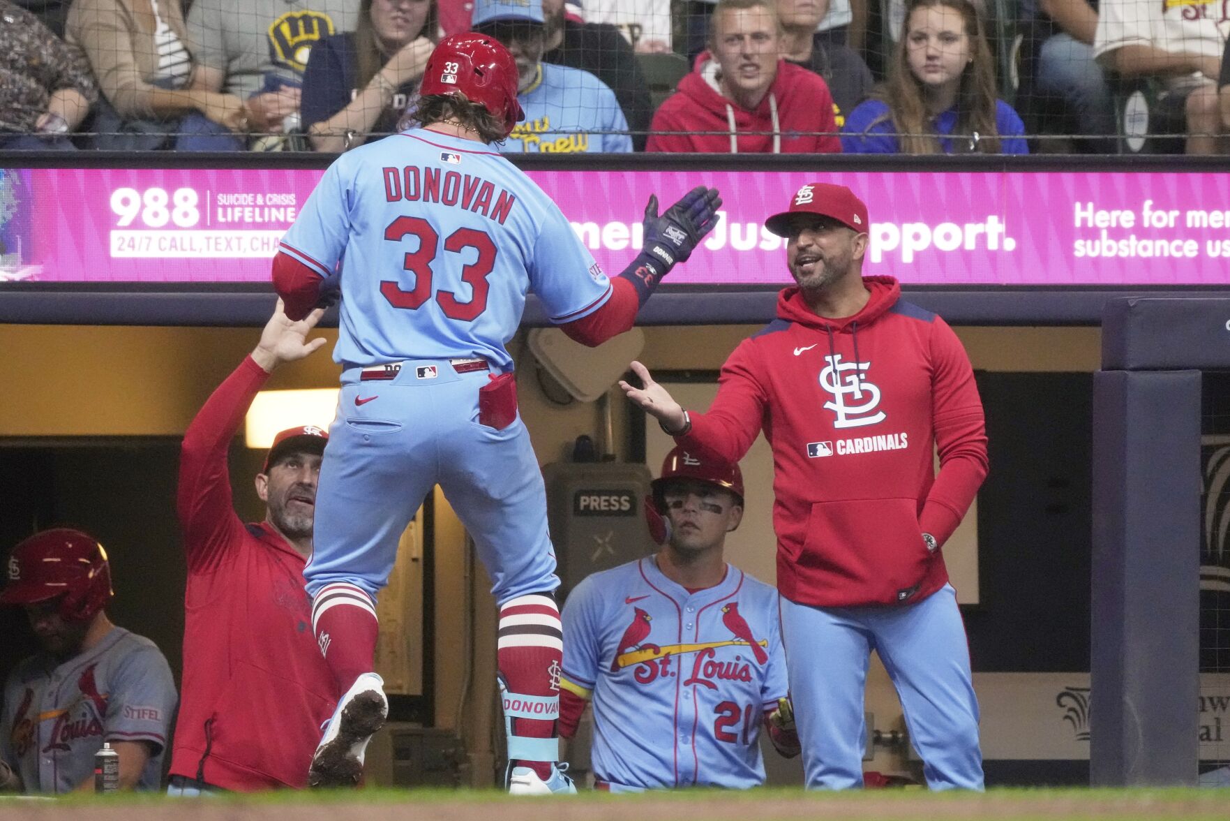 Cardinals Brewers Baseball